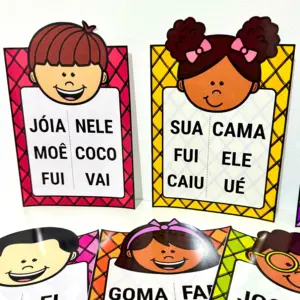 Fichas Amigos da leitura.