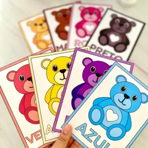 Cards cores-  Ursinhos.