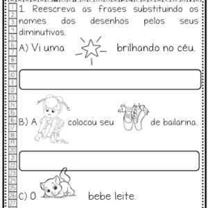 Caderno de atividades de alfabetização