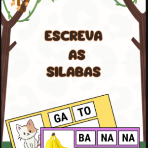 Escreva as silabas